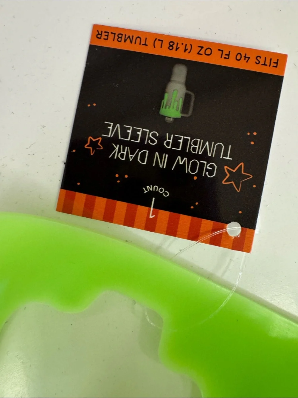 SET OF 2!!! Target Bullseye Green & Pink Glow in the Dark Slime Tumbler Sleeve